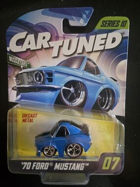 Series 10 Car Tuned '70 Ford Mustang Diecast Toy - Blue